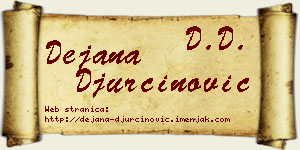 Dejana Đurčinović vizit kartica